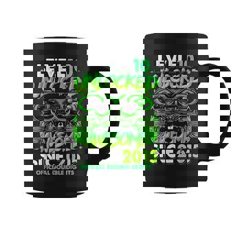 Level 10 Unlocked Awesome Since 2015 10Th Birthday Gaming Coffee Mug | Seseable FR