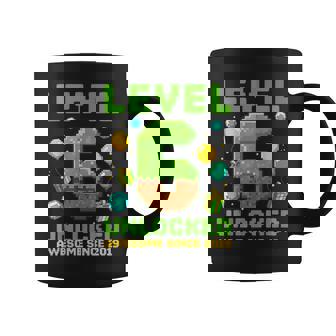 Level 6 Unlocked Awesome Since 2019 Pixel Birthday 6Th Coffee Mug - Monsterry