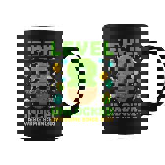 Level 8 Unlocked Awesome Since 2017 Pixel Birthday 8Th Coffee Mug - Thegiftio