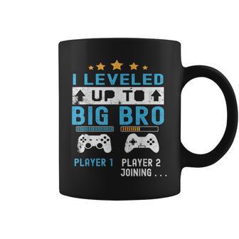 Leveled Up To Big Bro Gamer New Player Joining Soon Coffee Mug - Thegiftio UK