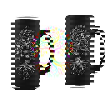 Lgbt Tree Of Pride Colorful Lgbtq Rainbow Roots And Branches Coffee Mug - Thegiftio