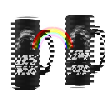 Lgbt フラッグ プライド ポケット レインボー Love Wins パーティー レインボー コーヒーマグ - Kawaiitshirt