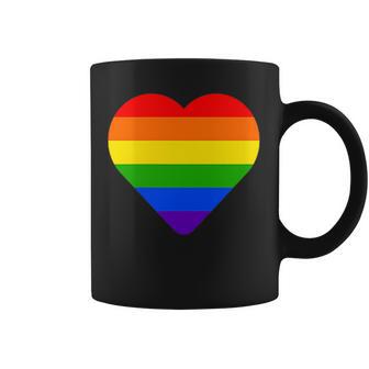 Lgbt レインボー・ハート・フラッグ ゲイ・バイ・ラブ・プライド月間 Lgbtq コーヒーマグ - Kawaiitshirt