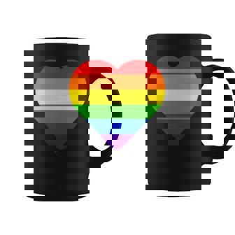 Lgbt レインボー・ハート・フラッグ ゲイ・バイ・ラブ・プライド月間 Lgbtq コーヒーマグ - Kawaiitshirt