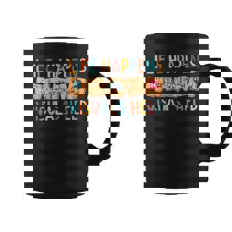 Life Happens Visuals Help Special Education Teacher Aide Coffee Mug - Monsterry
