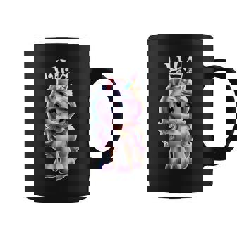 Lila かわいいユニコーンデザイン 女の子用 名前 Lila コーヒーマグ - Kawaiitshirt