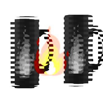 Lit Fire Flame ホットバーニングビーチパーティー コーヒーマグ - Kawaiitshirt