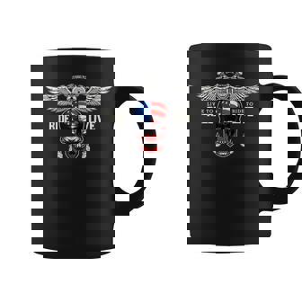 Live To Ride Ride Ride To Live Bikerkull Moto Tasse - Cadeauxyz