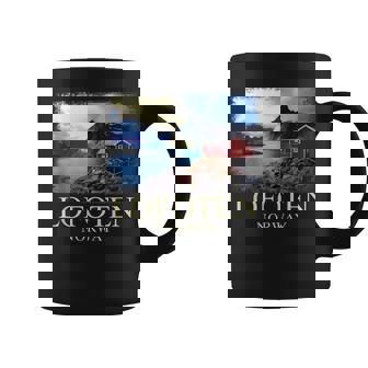 Lofoten ノルウェー キャビン ノルディック フィヨルド ベルゲン オーロラ コーヒーマグ - Kawaiitshirt