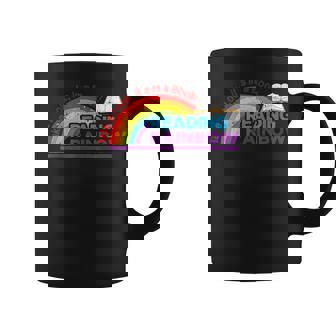 Take A Look It's In A Book Reading Book Vintage Rainbow Coffee Mug - Monsterry