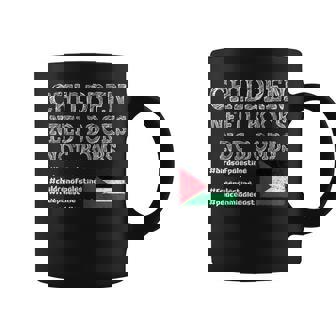 Los Niños De Palestina Necesitan Libros No Bombas Taza de café - Regaloses