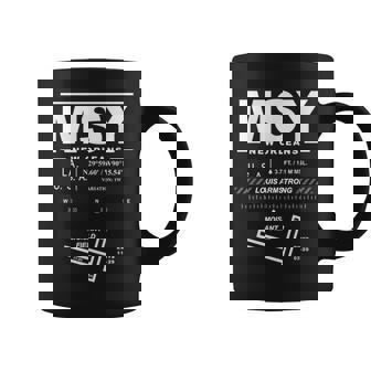 Louis Armstrong Aeropuerto Internacional De Nueva Orleans Louisiana Msy Taza de café - Regaloses