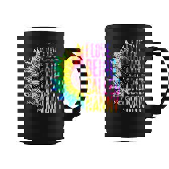 I Love Being Called Nanny Sunflower Tie Dye Mother's Day Coffee Mug - Thegiftio