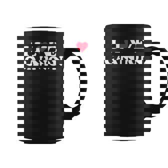 I Love Cannon マッチング ガールフレンド&ボーイフレンド キャノン名 コーヒーマグ - Kawaiitshirt