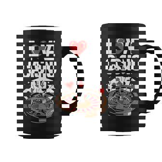 I Love Casino Ruleta Poker Cartas Diversión Taza de café - Regaloses