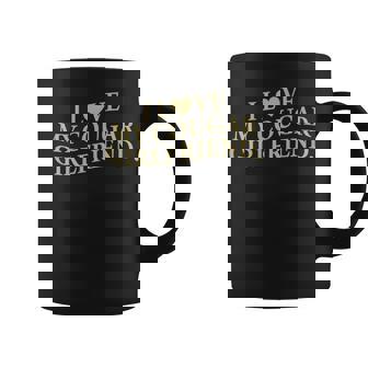 I Love My Cougar Girlfriend Back Print Boyfriend Saying Gf Coffee Mug | Mazezy