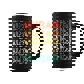 Love Heart Duran ヴィンテージスタイル ブラック デュラン コーヒーマグ - Kawaiitshirt