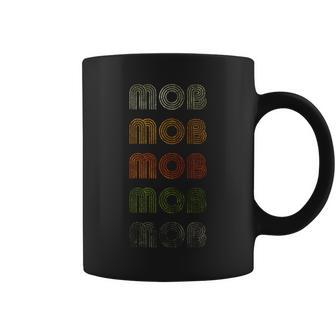 Love Heart Mob グランジ ビンテージスタイル ブラック モブ コーヒーマグ - Kawaiitshirt