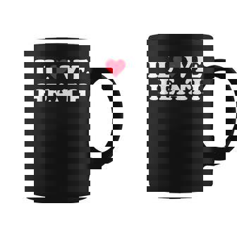 I Love Heath マッチング ガールフレンド&ボーイフレンド ヒースネーム コーヒーマグ - Kawaiitshirt