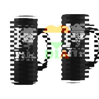 I Love India Drapeau Indien En Forme De Cœur Tasse - Cadeauxyz