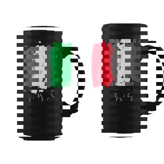 I Love Italy 、クールでキュートなイタリア国旗グラフィックデザイン コーヒーマグ - Kawaiitshirt