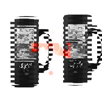 I Love Japan Culture Enjoy Cool Japan Red-Crowned Crane コーヒーマグ - Kawaiitshirt