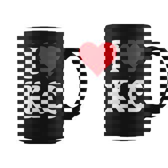I Love Kc Initials I Heart KC First Last Name K C コーヒーマグ - Kawaiitshirt