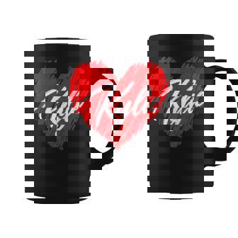 I Love Kylie Heart Nombre Personalizado Kylie In Mangas Taza de café - Regaloses