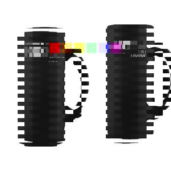 Love Is Love Lgbt Gay Orgullo Arco Iris El Amor Es Amor Retro Taza de café - Regaloses