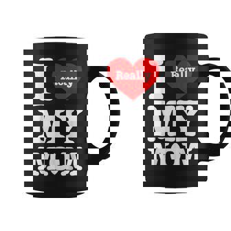 I Love My Mom I Heart My Mom Coffee Mug - Thegiftio UK