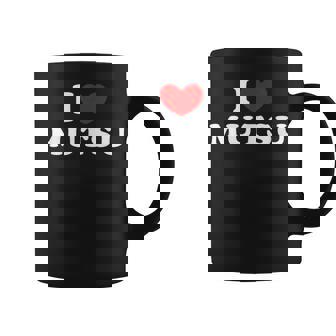 I Love Mutsu 私は愛する Mutsu コーヒーマグ - Kawaiitshirt