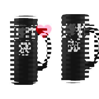 I Love My Dad シャツ I Heart Dad Love Dad コーヒーマグ - Kawaiitshirt