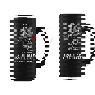 Love Is All I Need Halloween Squad Shirt Women Novelty Horror Movies Halloween Scary Graphic Short Sleeve Top Graphic Print Coffee Mug - Monsterry