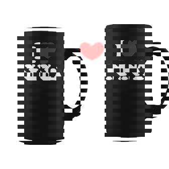 I Love Nina 私は愛する Nina コーヒーマグ - Kawaiitshirt