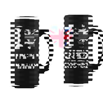 I Love United Kingdom ハートフラッグ イギリス Uk グレートブリテン コーヒーマグ - Kawaiitshirt