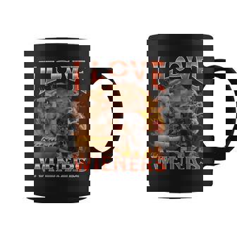 I Love Wieners Offensive Dachshund Bootleg Graphic Coffee Mug - Monsterry