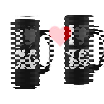 I Love Xg Initials I Heart XG First Last Name X G コーヒーマグ - Kawaiitshirt