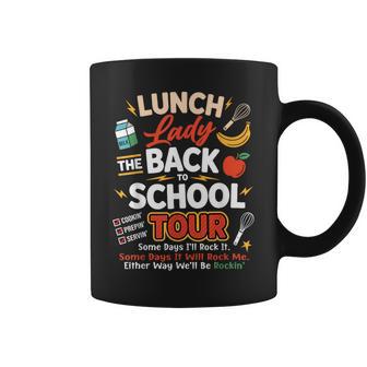Lunch Lady Back To School Tour Food Humor Cafeteria Coffee Mug - Thegiftio