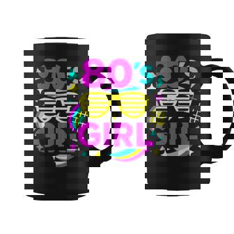 Lunettes De Soleil Rétro Des Années 80 Avec Motif Ondulé Coloré Tasse - Cadeauxyz