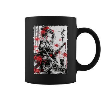 Lys Araignée Japonaise Douce Grunge Chat Samouraï Geisha Tasse - Cadeauxyz
