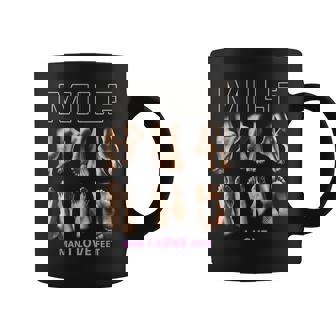 M I L F Man I Love Feet Sarcastic Quirky Humor Coffee Mug - Monsterry