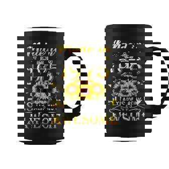 Made In 1975 Sunflower 50Th B-Day 50 Years Of Being Awesome Coffee Mug - Monsterry