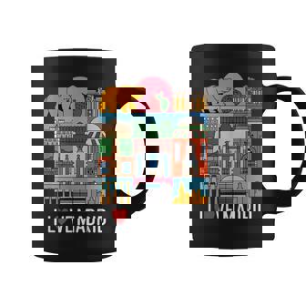 Madrid Monumentos Recuerdointage Madrid Amante Amor Madrid Taza de café - Regaloses