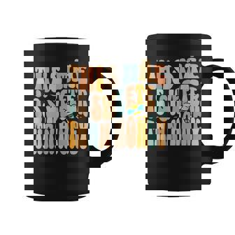 Mãe Portugués Mamá Día De La Madre Divertido Groovy Ondulado Texto Taza de café - Regaloses