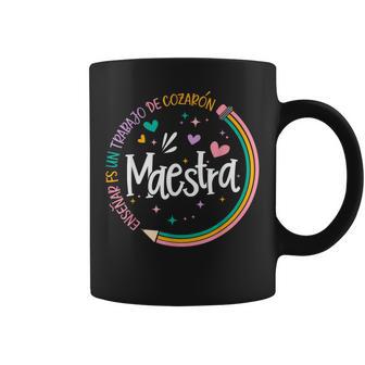 Maestra Spanish Teacher Back To School First Day Of School Coffee Mug - Thegiftio