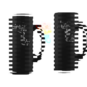 Maillotintage Rythme Cardiaque Deélo Bmx Cyclist Motard Tasse - Cadeauxyz