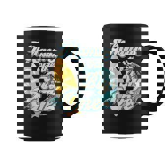 Mama Of The Big One Wave Surf 1St Birthday Boy Girl Family Coffee Mug - Seseable