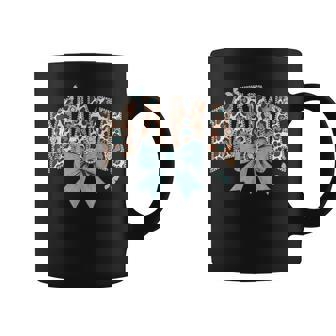 Mama Coquette Bow Cheetah Leopard Print Mom Coffee Mug | Mazezy