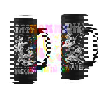 Mamá Del Cumpleañero Princesa Niña Pinchando Unicornios Familia Taza de café - Regaloses