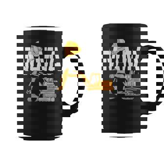 Mama Excavator Construction Family Matching Coffee Mug | Mazezy